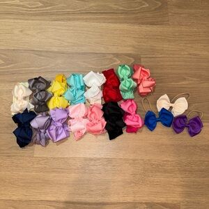 Big Bow Baby Headbands with Nylon Band